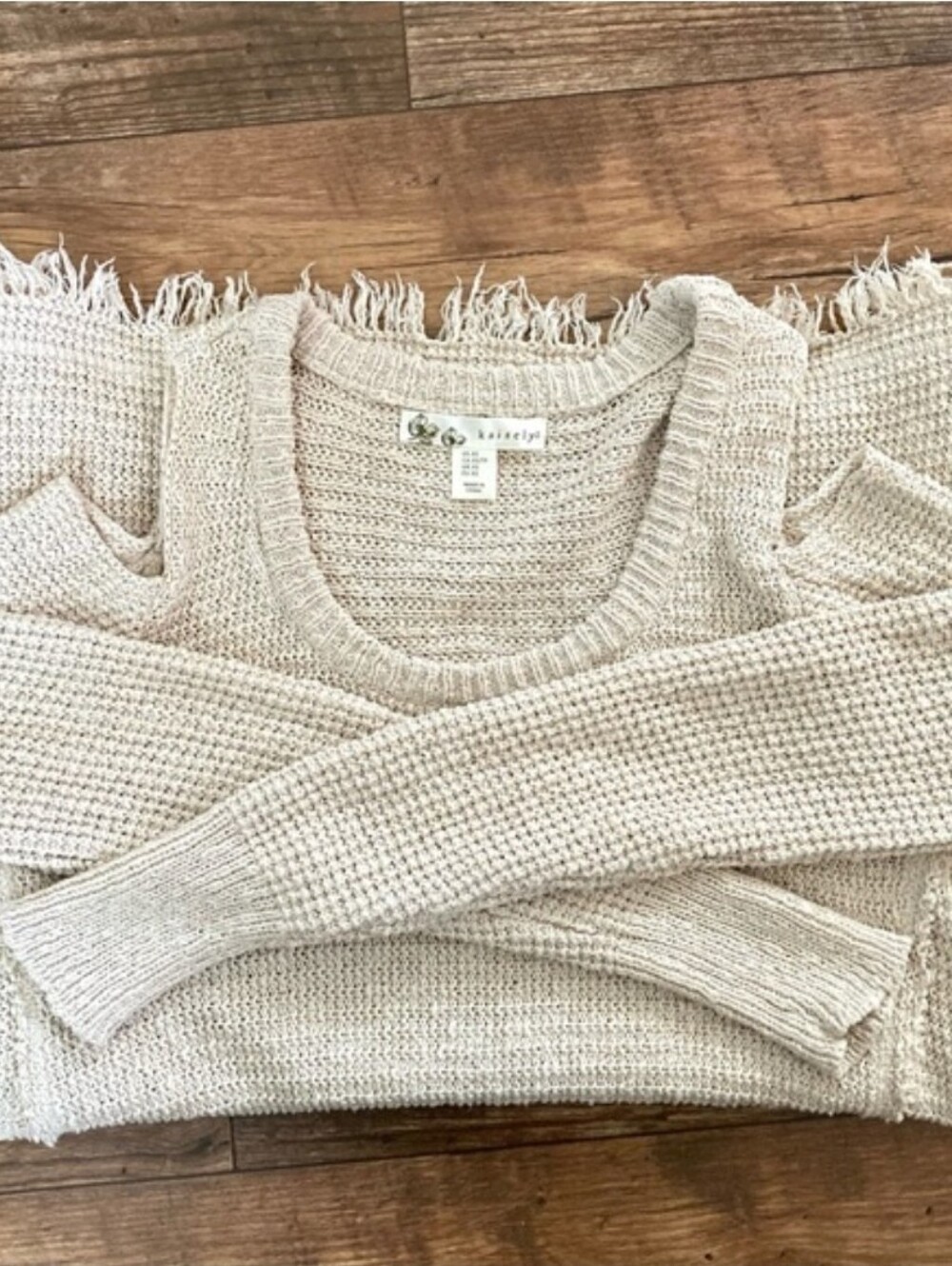 Anthropologie x Kaisely Cold Shoulder Knit Sweater